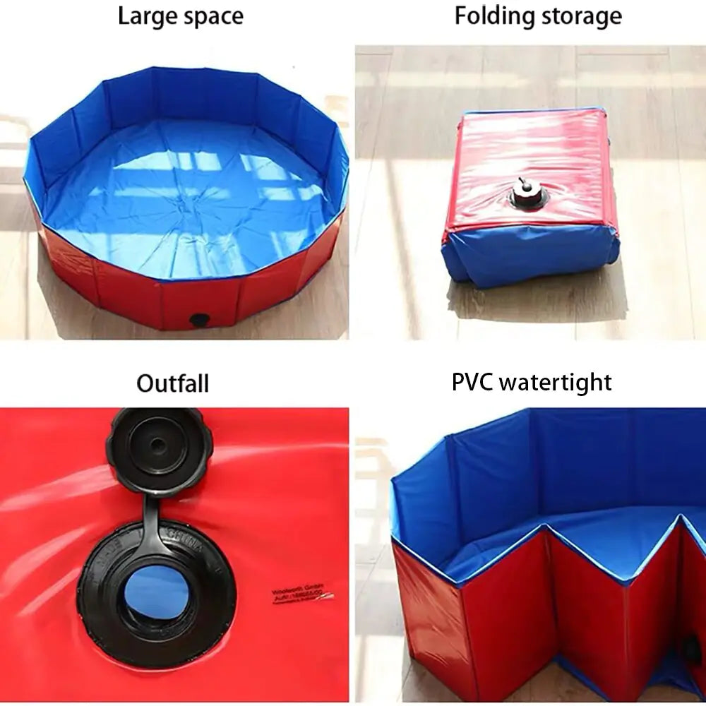 Portable Pet Pool: Foldable & Durable