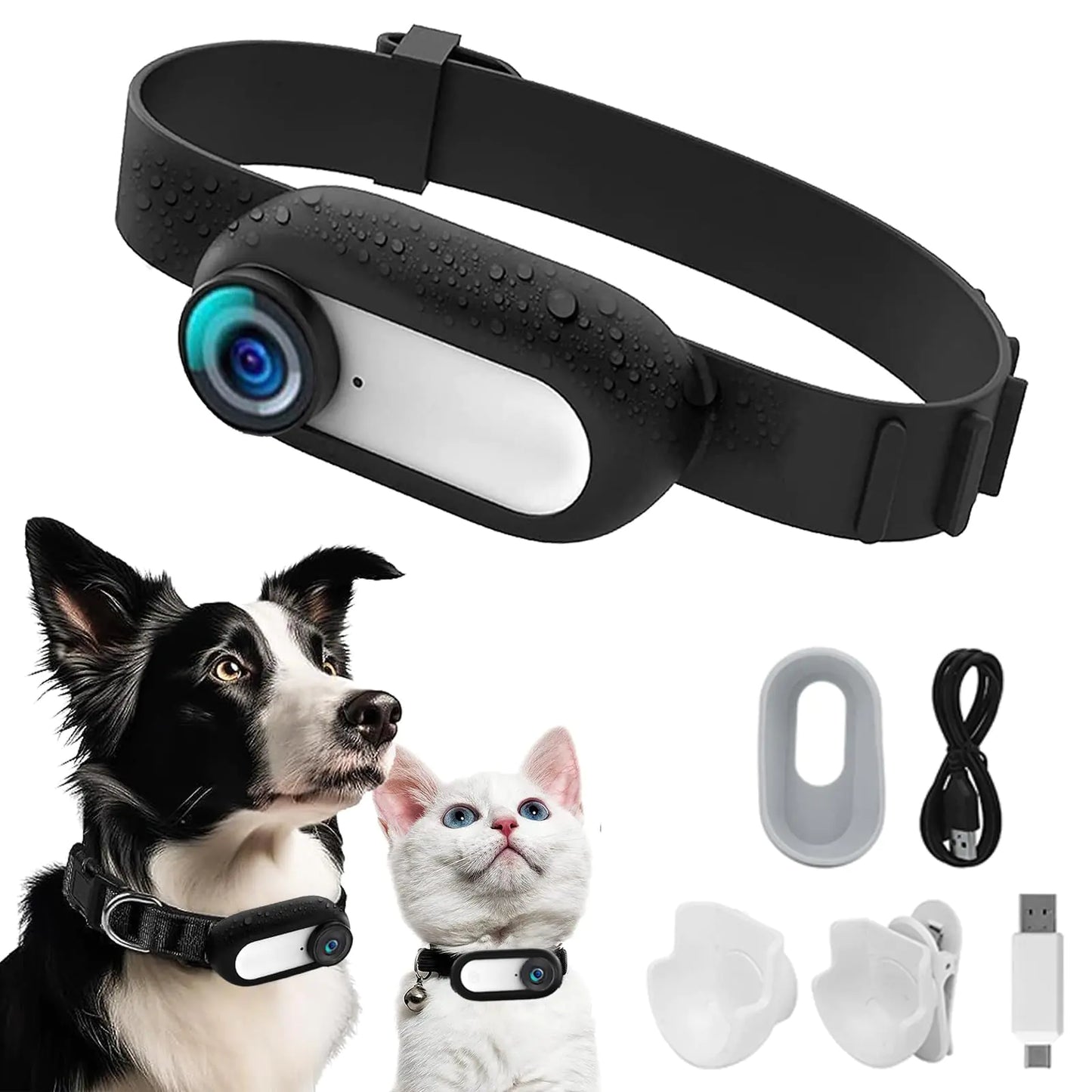 FelineView HD 1080P Pet Camera Collar